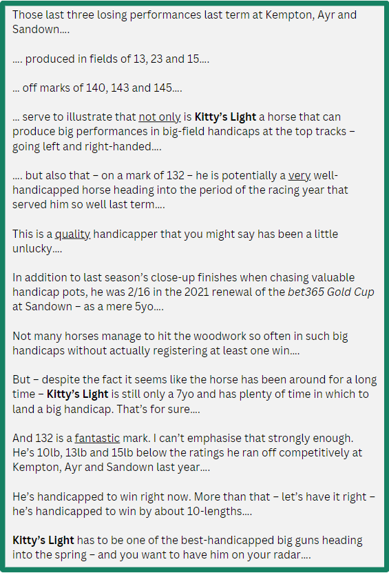 Against the Crowd - Kitty's Light Example