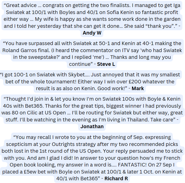 Ones to Watch Member Testimonials from Andy W, Steve L, Mark, Jonathan & Richard R